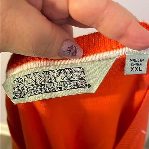 Campus Specialties Auburn University Orange White Argyle Knit Sweater Vest XXL - Picture 5 of 14